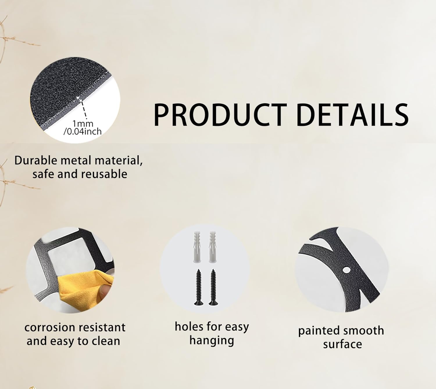 Benziso Motivational Metal Wall Art Inspirational Wall Decor Positive Quotes Wall Decor for Office Living Room Encouragement Gifts - Image 4