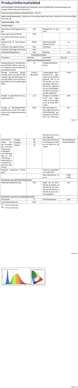 SKYLEO Led Desk Lamp - Desk Light for 31.5" Tall - 5 Color Modes X 11 Brightness Levels - Adjustable Swing Arm - Timmer & Memory Function - 12W Lamp for Desk - Black - Image 13