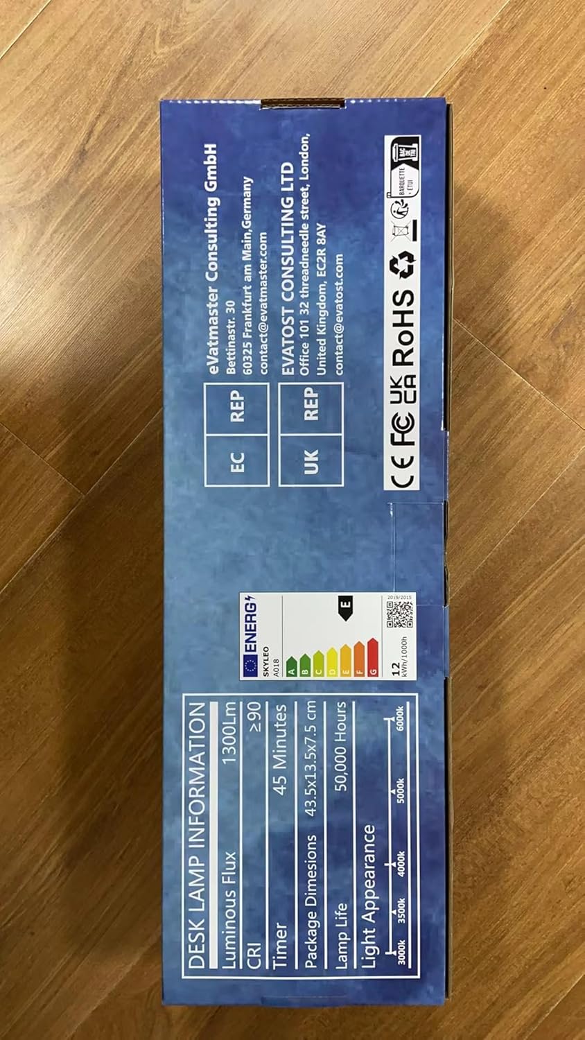 SKYLEO Led Desk Lamp - Desk Light for 31.5" Tall - 5 Color Modes X 11 Brightness Levels - Adjustable Swing Arm - Timmer & Memory Function - 12W Lamp for Desk - Black - Image 19