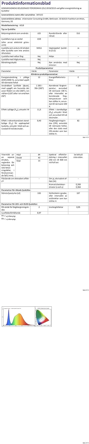 SKYLEO Led Desk Lamp - Desk Light for 31.5" Tall - 5 Color Modes X 11 Brightness Levels - Adjustable Swing Arm - Timmer & Memory Function - 12W Lamp for Desk - Black - Image 21